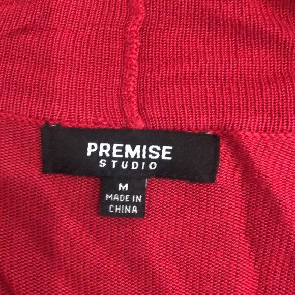 Red Open Cardigan - Picture 4 of 6